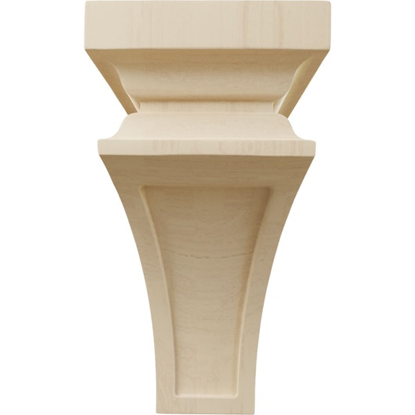 5W X 5 3/4D X 10H Medium Nevio Wood Corbel, Rubberwood